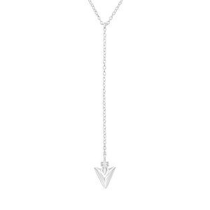 Sterling Silver Arrow Lariat Necklace